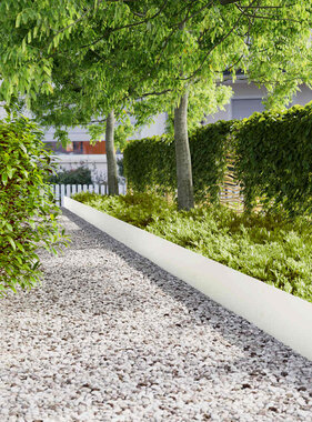 VidaXL Gazonranden 10 st 25x103 cm koudgewalst staal wit