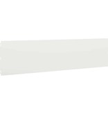 vidaXL Gazonranden 10 st 25x103 cm koudgewalst staal wit