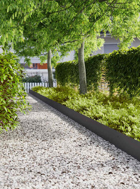VidaXL Gazonranden 10 st 20x103 cm koudgewalst staal zwart
