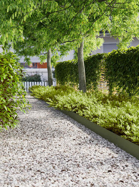VidaXL Gazonranden 50 st 15x103 cm koudgewalst staal olijfgroen