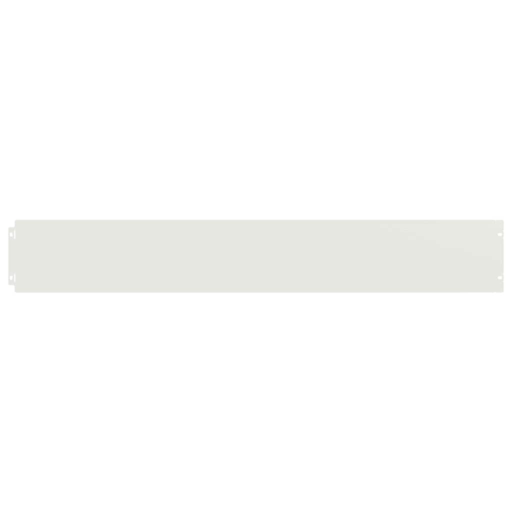 VidaXL Gazonranden 10 st 15x103 cm koudgewalst staal wit