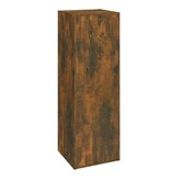 vidaXL Tv-meubelen 2 st 30,5x30x90 cm bewerkt hout gerookt eikenkleur