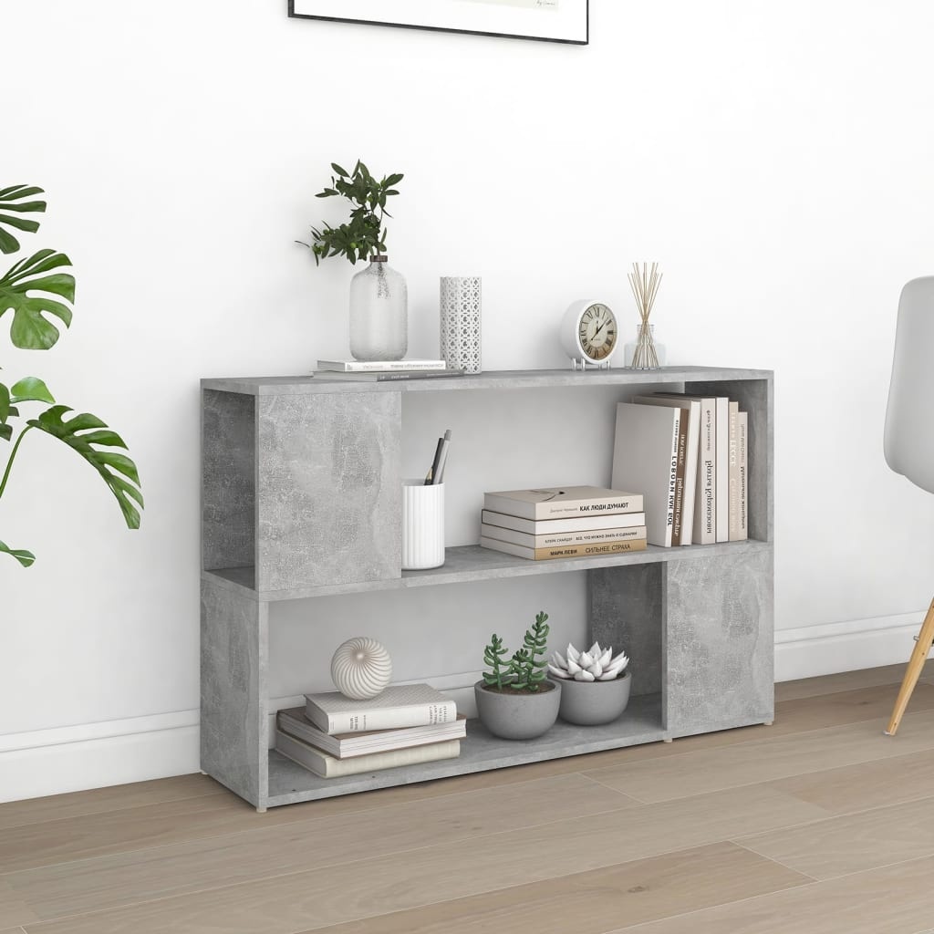 vidaXL Boekenkast 100x24x63 cm bewerkt hout betongrijs