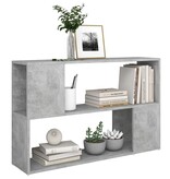 vidaXL Boekenkast 100x24x63 cm bewerkt hout betongrijs