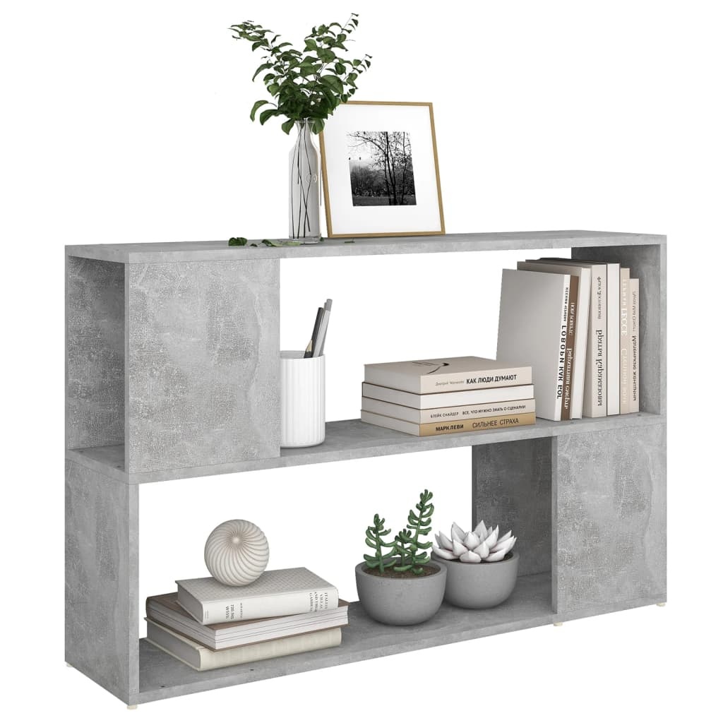 vidaXL Boekenkast 100x24x63 cm bewerkt hout betongrijs