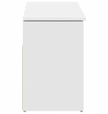 vidaXL Schoenenbank 102x30,5x45 cm bewerkt hout wit