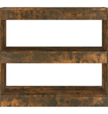 vidaXL Boekenkast/kamerscherm 80x30x72 cm gerookt eikenkleurig