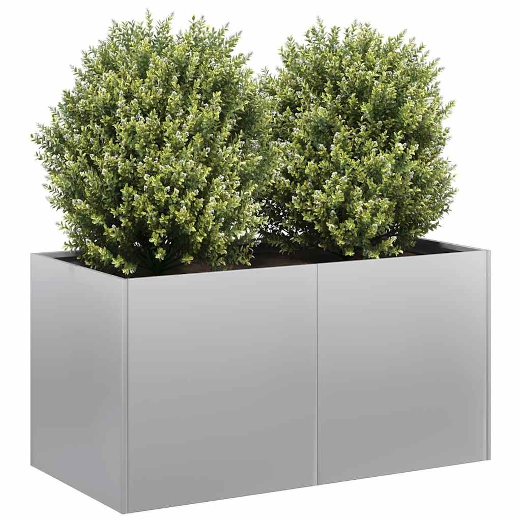 vidaXL Plantenbak 80x40x40 cm gegalvaniseerd staal