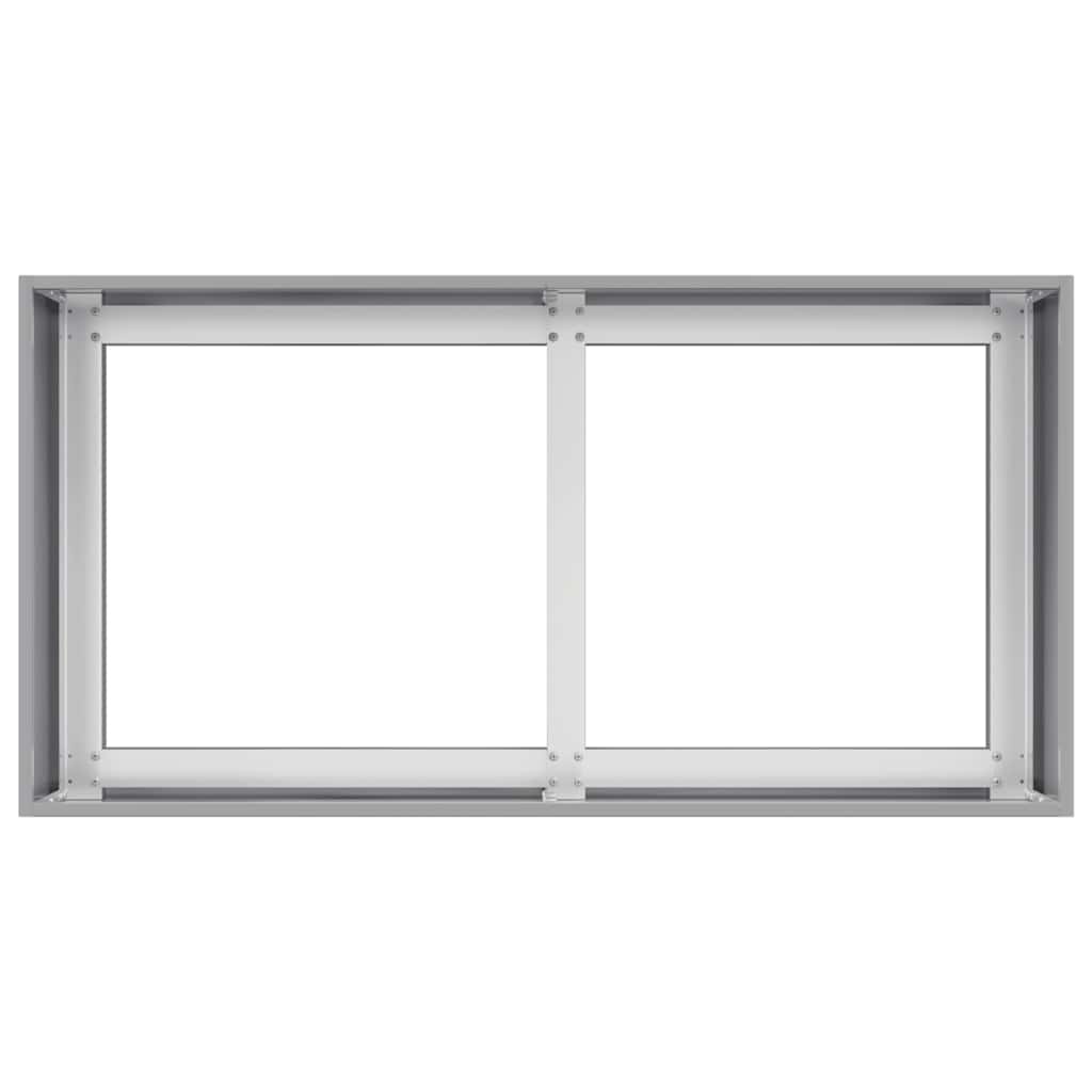 vidaXL Plantenbak 80x40x40 cm gegalvaniseerd staal