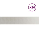 vidaXL Gazonranden 30 st 20x103 cm koudgewalst staal olijfgroen