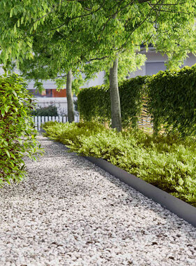VidaXL Gazonranden 50 st 15x103 cm koudgewalst staal antraciet