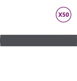 vidaXL Gazonranden 50 st 15x103 cm koudgewalst staal antraciet