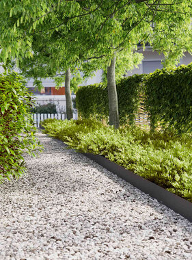 VidaXL Gazonranden 50 st 15x103 cm koudgewalst staal zwart