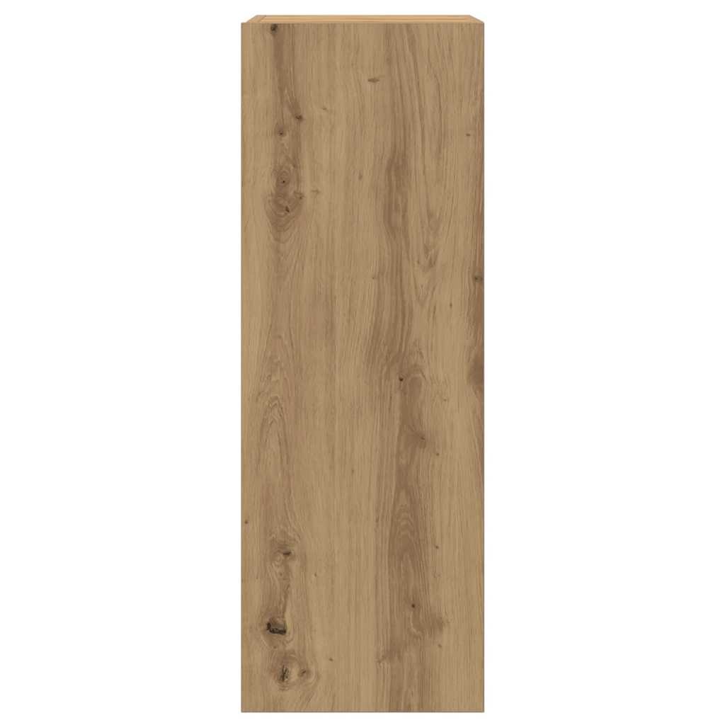 vidaXL Tv-meubelen 2 st 30,5x30x90 cm bewerkt hout artisanaal eiken