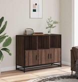 vidaXL Dressoir 100x35x76 cm bewerkt hout bruin eikenkleur