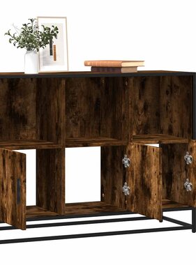 VidaXL Dressoir 100x35x76 cm bewerkt hout gerookt eikenkleurig