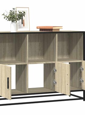 VidaXL Dressoir 100x35x76 cm bewerkt hout sonoma eikenkleurig