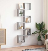 vidaXL Wandschappen kubus 6 st 30x15x30 cm grijs sonoma