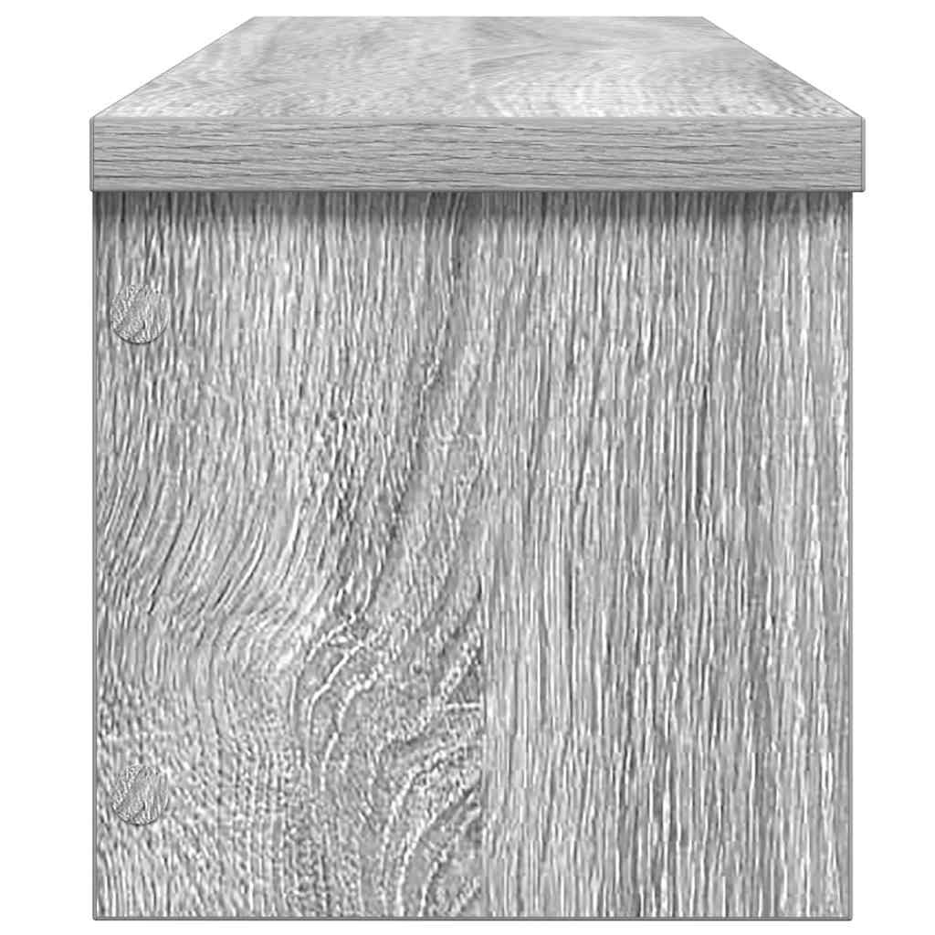 vidaXL Keukenrek stapelbaar 50x15x16cm bewerkt hout grijs sonoma eiken