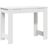 VidaXL Bureau 100x45x75 cm bewerkt hout wit