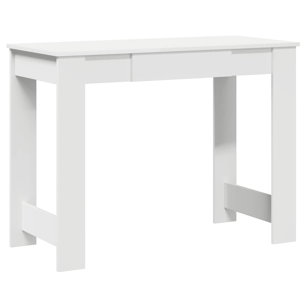 VidaXL Bureau 100x45x75 cm bewerkt hout wit