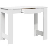 VidaXL Bureau 100x45x75 cm bewerkt hout wit