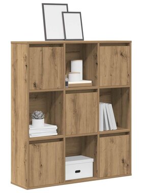 VidaXL Boekenkast 89x24x101,5 cm bewerkt hout artisanaal eikenkleurig
