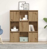 VidaXL Boekenkast 89x24x101,5 cm bewerkt hout artisanaal eikenkleurig