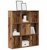 VidaXL Boekenkast 89x24x101,5 cm bewerkt hout oud houtkleurig