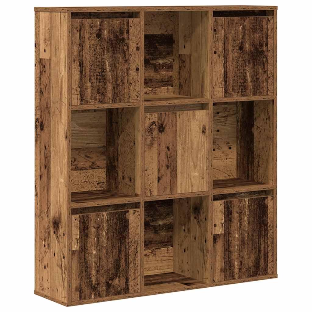 VidaXL Boekenkast 89x24x101,5 cm bewerkt hout oud houtkleurig