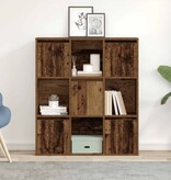 VidaXL Boekenkast 89x24x101,5 cm bewerkt hout oud houtkleurig