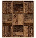 VidaXL Boekenkast 89x24x101,5 cm bewerkt hout oud houtkleurig