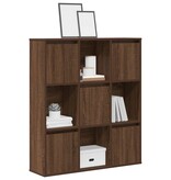 VidaXL Boekenkast 89x24x101,5 cm bewerkt hout bruin eikenkleurig