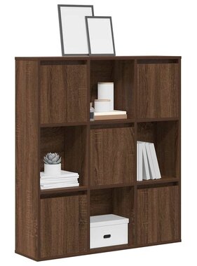 VidaXL Boekenkast 89x24x101,5 cm bewerkt hout bruin eikenkleurig