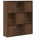 VidaXL Boekenkast 89x24x101,5 cm bewerkt hout bruin eikenkleurig