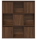 VidaXL Boekenkast 89x24x101,5 cm bewerkt hout bruin eikenkleurig