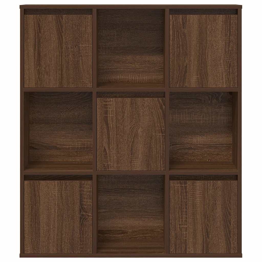 VidaXL Boekenkast 89x24x101,5 cm bewerkt hout bruin eikenkleurig
