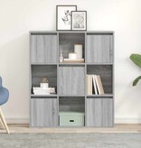 VidaXL Boekenkast 89x24x101,5 cm bewerkt hout grijs sonoma eikenkleur