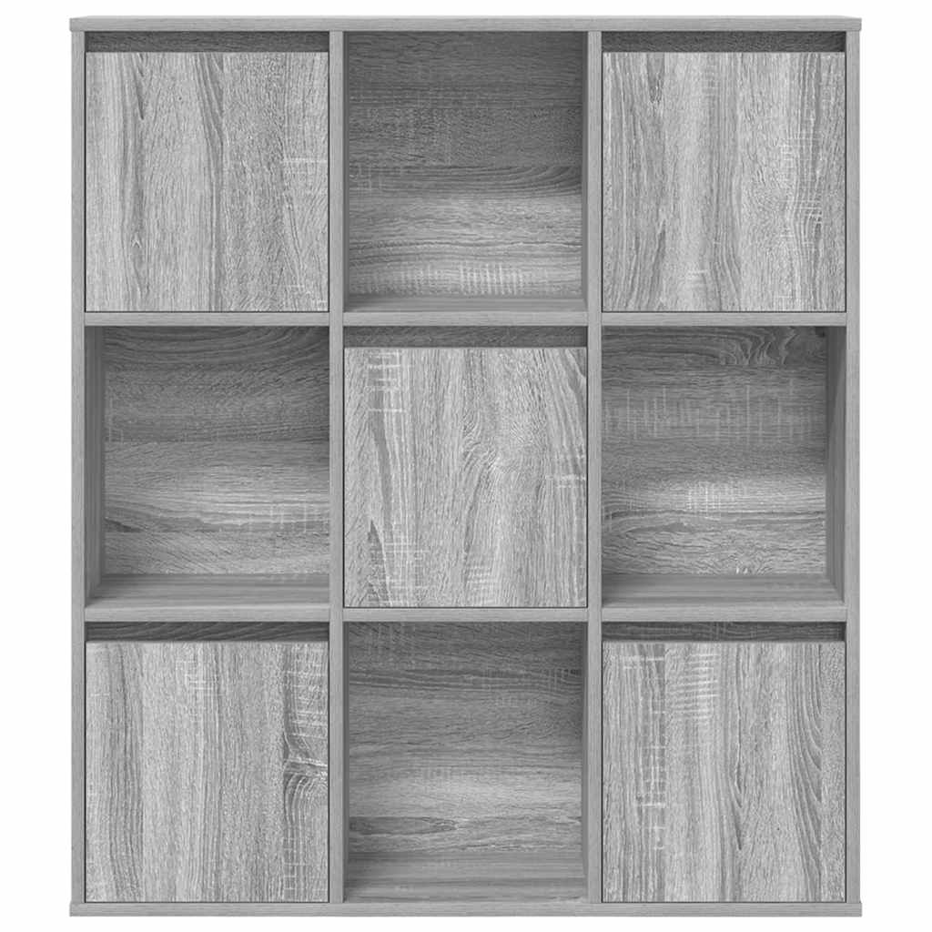 VidaXL Boekenkast 89x24x101,5 cm bewerkt hout grijs sonoma eikenkleur