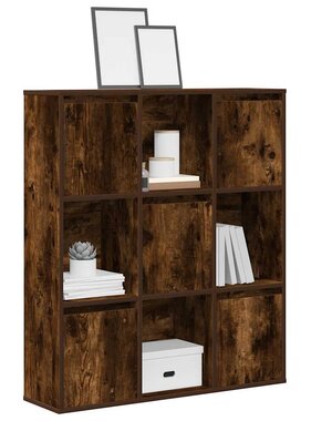 VidaXL Boekenkast 89x24x101,5 cm bewerkt hout gerookt eikenkleurig