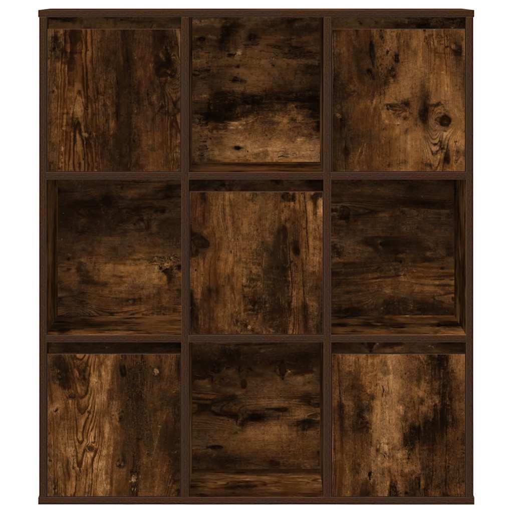 VidaXL Boekenkast 89x24x101,5 cm bewerkt hout gerookt eikenkleurig