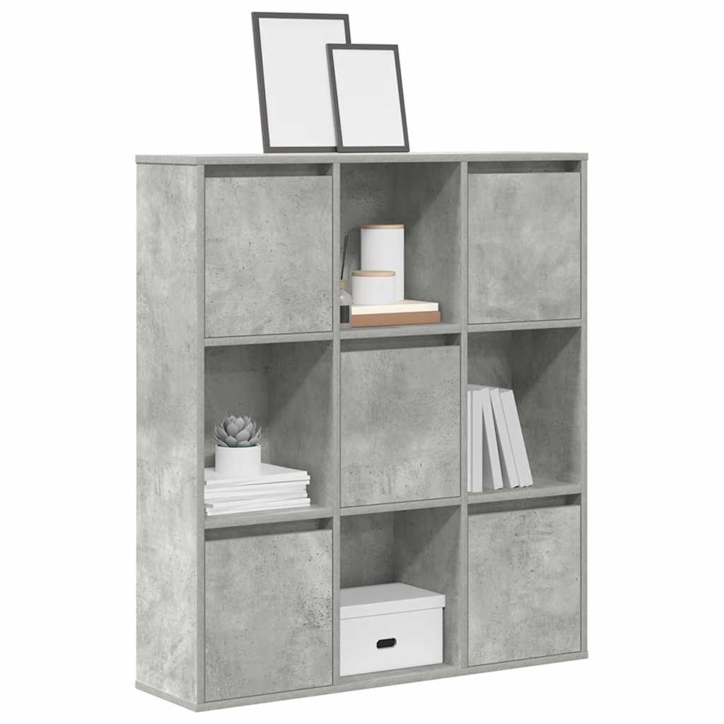 VidaXL Boekenkast 89x24x101,5 cm bewerkt hout betongrijs