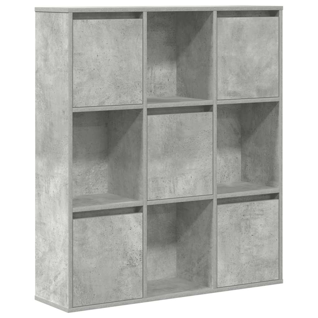 VidaXL Boekenkast 89x24x101,5 cm bewerkt hout betongrijs