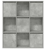 VidaXL Boekenkast 89x24x101,5 cm bewerkt hout betongrijs
