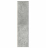 VidaXL Boekenkast 89x24x101,5 cm bewerkt hout betongrijs