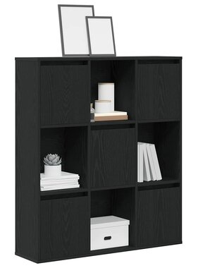 VidaXL Boekenkast 89x24x101,5 cm bewerkt hout zwart eikenkleurig