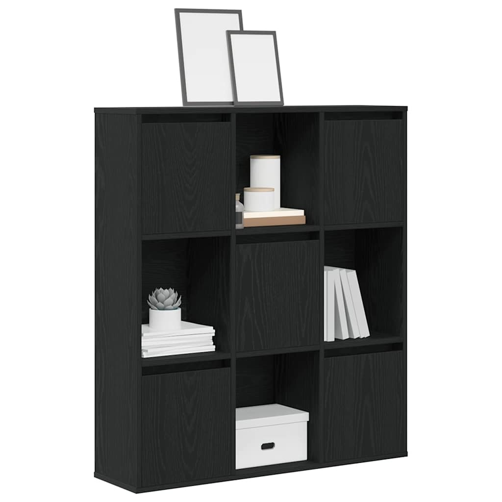 VidaXL Boekenkast 89x24x101,5 cm bewerkt hout zwart eikenkleurig