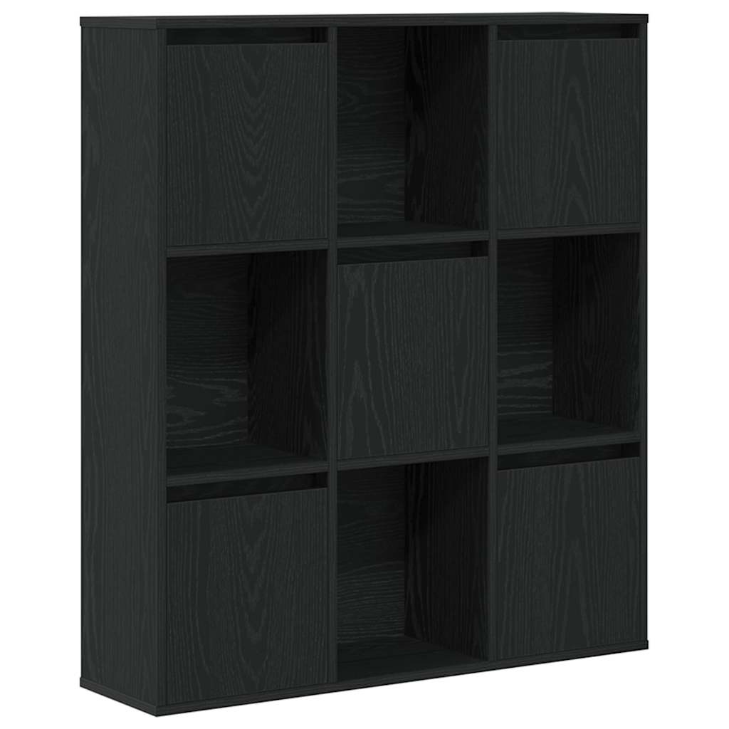 VidaXL Boekenkast 89x24x101,5 cm bewerkt hout zwart eikenkleurig