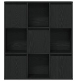 VidaXL Boekenkast 89x24x101,5 cm bewerkt hout zwart eikenkleurig