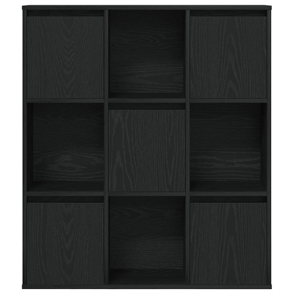 VidaXL Boekenkast 89x24x101,5 cm bewerkt hout zwart eikenkleurig